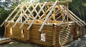 construire sa maison en rondin de bois