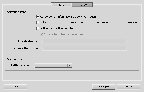 Options avanncées de connexion à son serveur ftp avec Dreamweaver