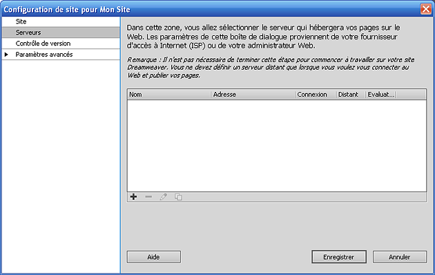 Connexion du serveur de son site Internet à Dreamweaver