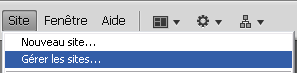 Gérer les sites avec Dreamweaver