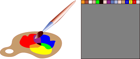 Image enregistrée au format gif avec une palette de 16 couleurs