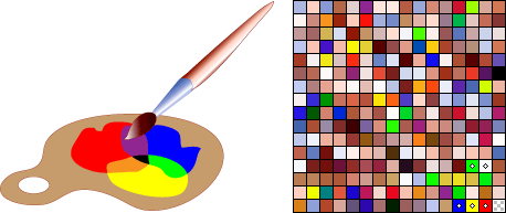 Image enregistrée au format gif avec une palette de 256 couleurs