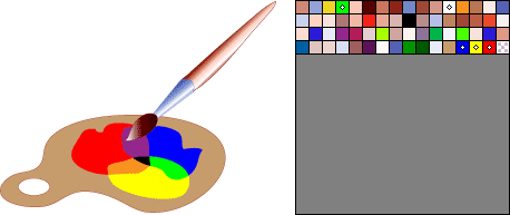 Image enregistrée au format gif avec une palette de 64 couleurs