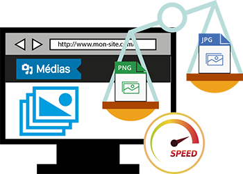 Médias - images : format vitesse de chargement